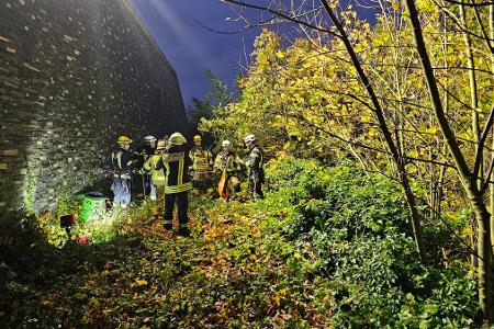 Einsatz unterhalb des Besucherplateaus