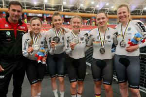 Bahnrad-WM: Frauen-Vierer verpasst Goldmedaille