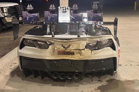 Chevrolet Corvette C7 ZR1 Tuning geschmolzenes Heck Chevrolet Corvette C7 ZR1 Tuning geschmolzenes Heck