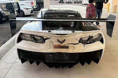 Chevrolet Corvette C7 ZR1 Tuning geschmolzenes Heck Chevrolet Corvette C7 ZR1 Tuning geschmolzenes Heck