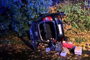 Verunfallt: Ein Hyundai am Südring