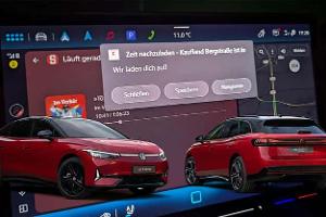 VW ID.7 GTX und Navi-Werbung