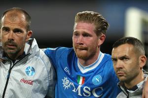 Muskelverletzung: Neapel monatelang ohne De Bruyne