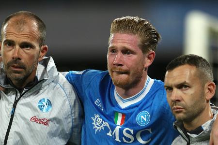 Muskelverletzung: Neapel monatelang ohne De Bruyne