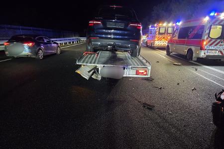 Der verunfallte Anhänger