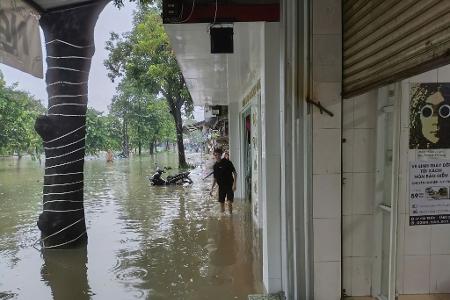Rekordregen löste das Hochwasser aus.