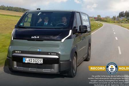 10/2025 Kia PV5 Transporter Guiness Weltrekord Reichweite 10/2025 Kia PV5 Transporter Guiness Weltrekord Reichweite