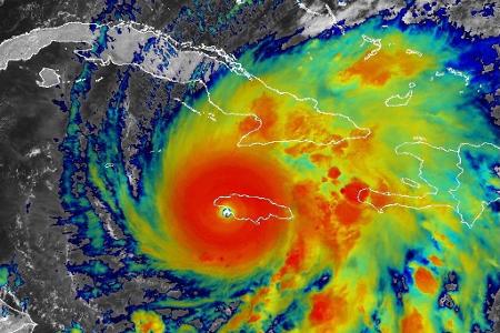 Der Hurrikan zog über den Nordwesten der Karibikinsel.