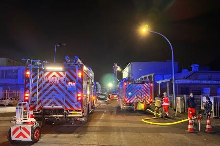 Blick auf die Einsatzstelle; Foto: Feuerwehr Essen