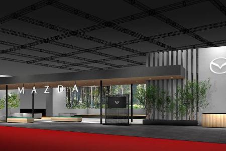 Mazda neues Logo Stand Japan Mobility Show 2025 Mazda neues Logo Stand Japan Mobility Show 2025
