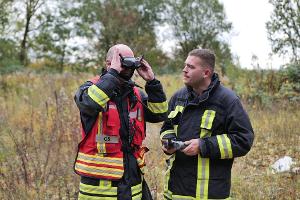 Mithilfe der Drohnen konnte sich der Einsatzleiter einen Überblick über die Situation im Gebäude verschaffen