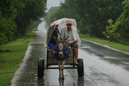 Hunderttausende Menschen brachten sich in Kuba vor dem Sturm in Sicherheit.