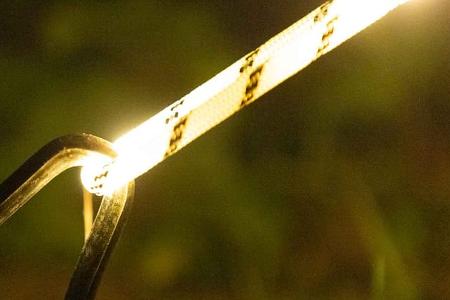 Sunnyside Leuchttau hellweiß, Camping, Markise, Vorzelt, Zeltleine Sunnyside Leuchttau hellweiß, Camping, Markise, Vorzelt, Zeltleine