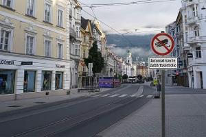 Österreich setzt Kameras gegen Autofahrer ein Österreich Automatisierte Zufahrtskontrolle Kamera Schild