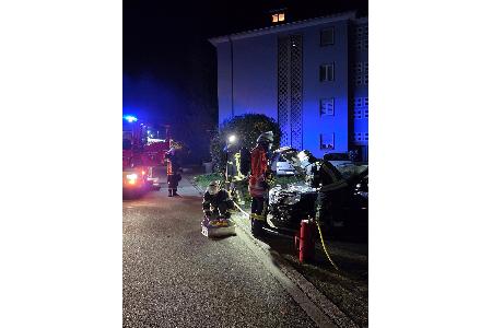 Einsatzkräfte am Einsatzort