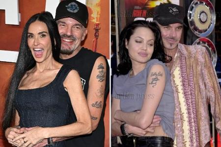 Billy Bob Thornton stellt mit Demi Moore ikonische Pose nach