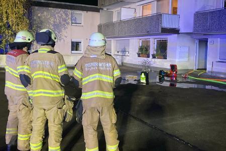 Die Einsatzstelle in Kaule von Bergisch Gladbach
