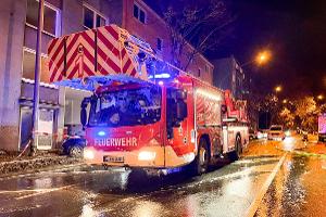 Feuerwerh setzte zwei Drehleitern ein; Foto: Feuerwehr Essen