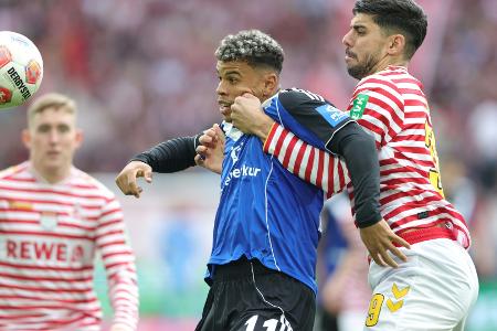 Traumtor und doppeltes Gelb-Rot: Köln gewinnt Aufsteigerduell