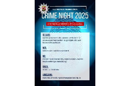 Plakat Crime Night 2025