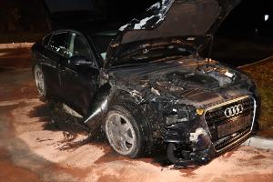 Der Audi war nicht mehr fahrbereit.