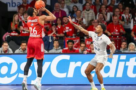 Basketball: Dinwiddie führt Bayern bei BBL-Debüt zum Sieg