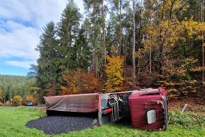 verunfallter Lkw