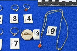 Der sichergestellte Schmuck