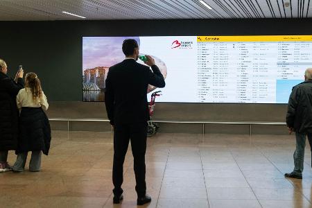 Der Flugverkehr wurde eingestellt. 