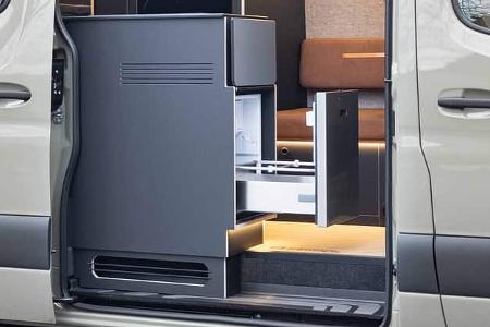 Einstieg, Küchenzeile, Kühlschrank