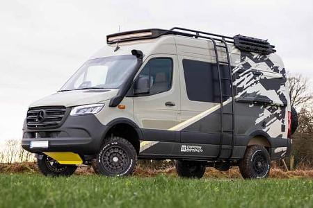 Campingbus, Außenaufnahme, Leiter, Sprinter