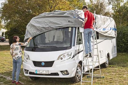 Herablassen der Hülle