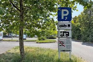 Stellplatz, Parken, Schild, Verkehrszeichen