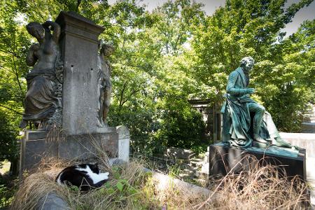 Historische Grabstätten auf Pariser Friedhöfen warten auf eine neue Nutzung. (Archivbild)