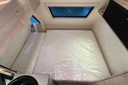 Bett, Gateway CS, Easy Caravanning, Wohnwagen, Caravan, Camping