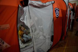 Auf der Flucht vor Supertaifun "Fung-Wong" mussten mehr als eine Million Menschen ihre Häuser verlassen.