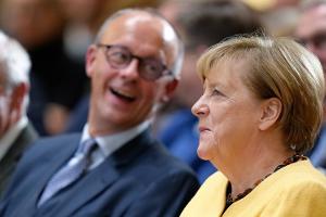 Angela Merkel und Friedrich Merz