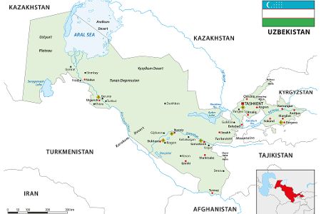 Karte von Usbekistan