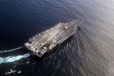 Das größte Kriegsschiff der Welt hat seinen neuen Einsatzort erreicht. (Archivbild)