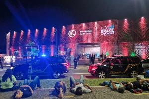 Auch die brasilianische Bundespolizei war im Einsatz.