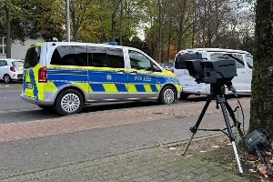 13.11.2025, Polizei Kleve, Geschwindigkeitsüberwachung in Kleve im Rahmen des Schwerpunkteinsatzes