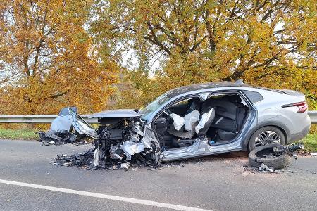 Eines der verunfallten PKW