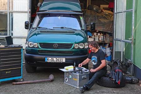 Werkstatt, VW T4, Youngtimer, Restauration, Camping