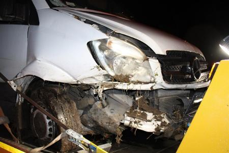 Verunfalltes Fahrzeug