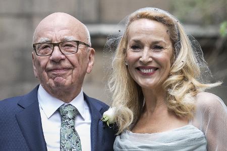 Jerry Hall und Rupert Murdoch