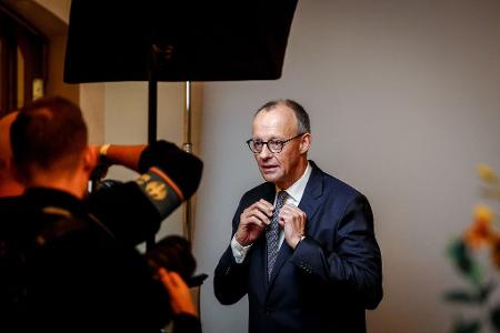 Der Kanzler bei einem Shooting