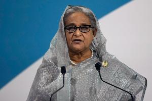 Ex-Ministerpräsidentin Hasina warf dem Gericht in einer ersten Reaktion vor, es habe eine "politisch motivierte" Entscheidung getroffen. (Archivbild)