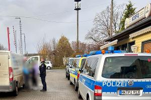 Kontrollstelle in der Celler Straße