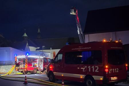 Intensive Jahresübung: Brand in altem Drogerie-Gebäude