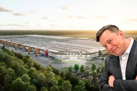 Tesla-Fabrik in Grünheide Elon Musk